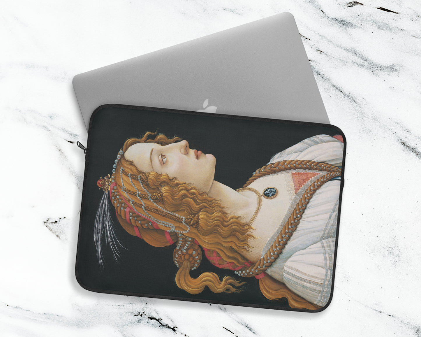 Sandro Botticelli - Portrait of a Young Woman laptop sleeve