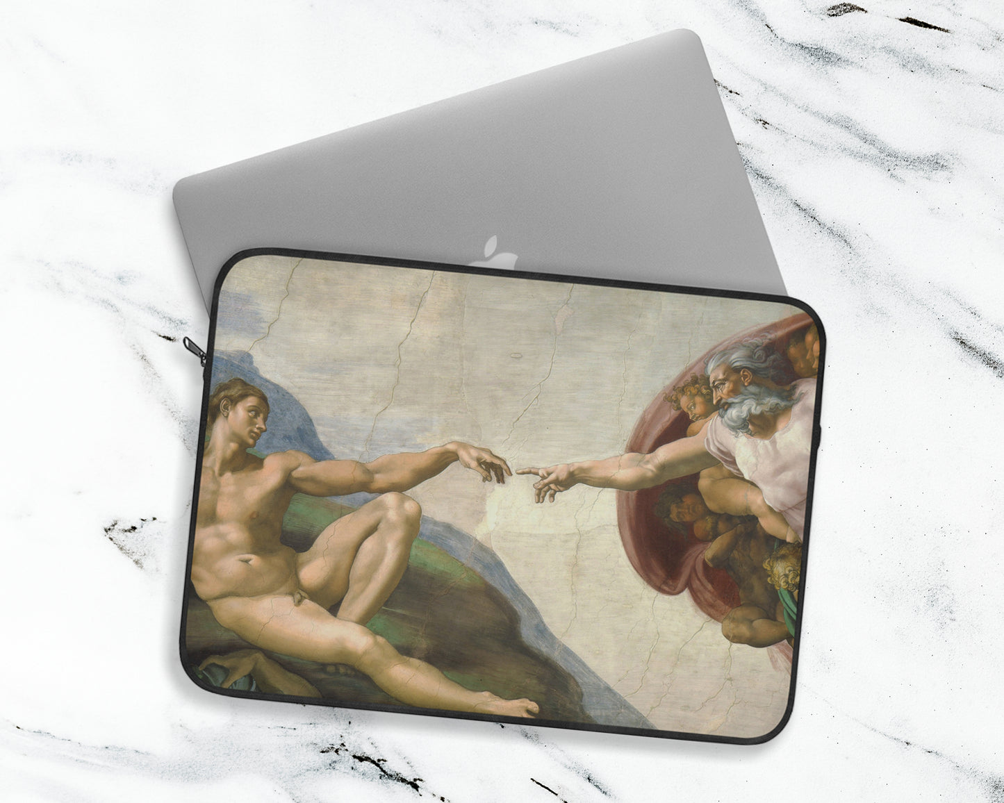Michelangelo Buonarroti - The Creation of Adam laptop sleeve