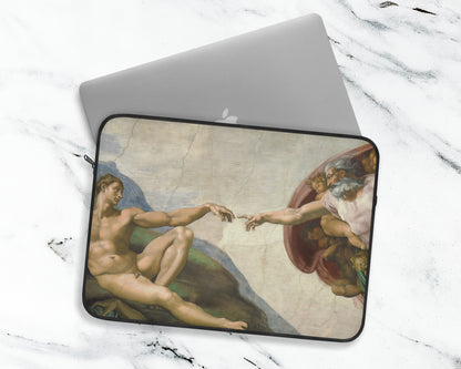 Michelangelo Buonarroti - The Creation of Adam laptop sleeve