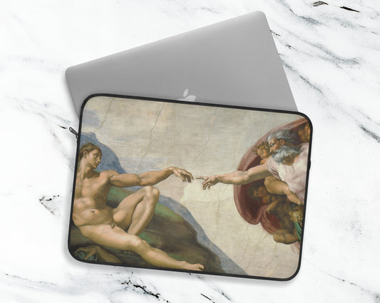 Michelangelo Buonarroti - The Creation of Adam laptop sleeve