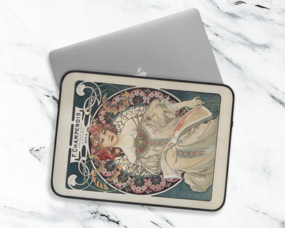 Alphonse Maria Mucha - F. Champenois Imprimeur-Editeur laptop sleeve