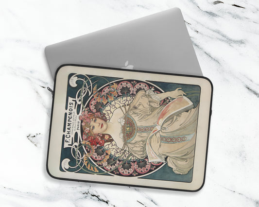 Alphonse Maria Mucha - F. Champenois Imprimeur-Editeur laptop sleeve