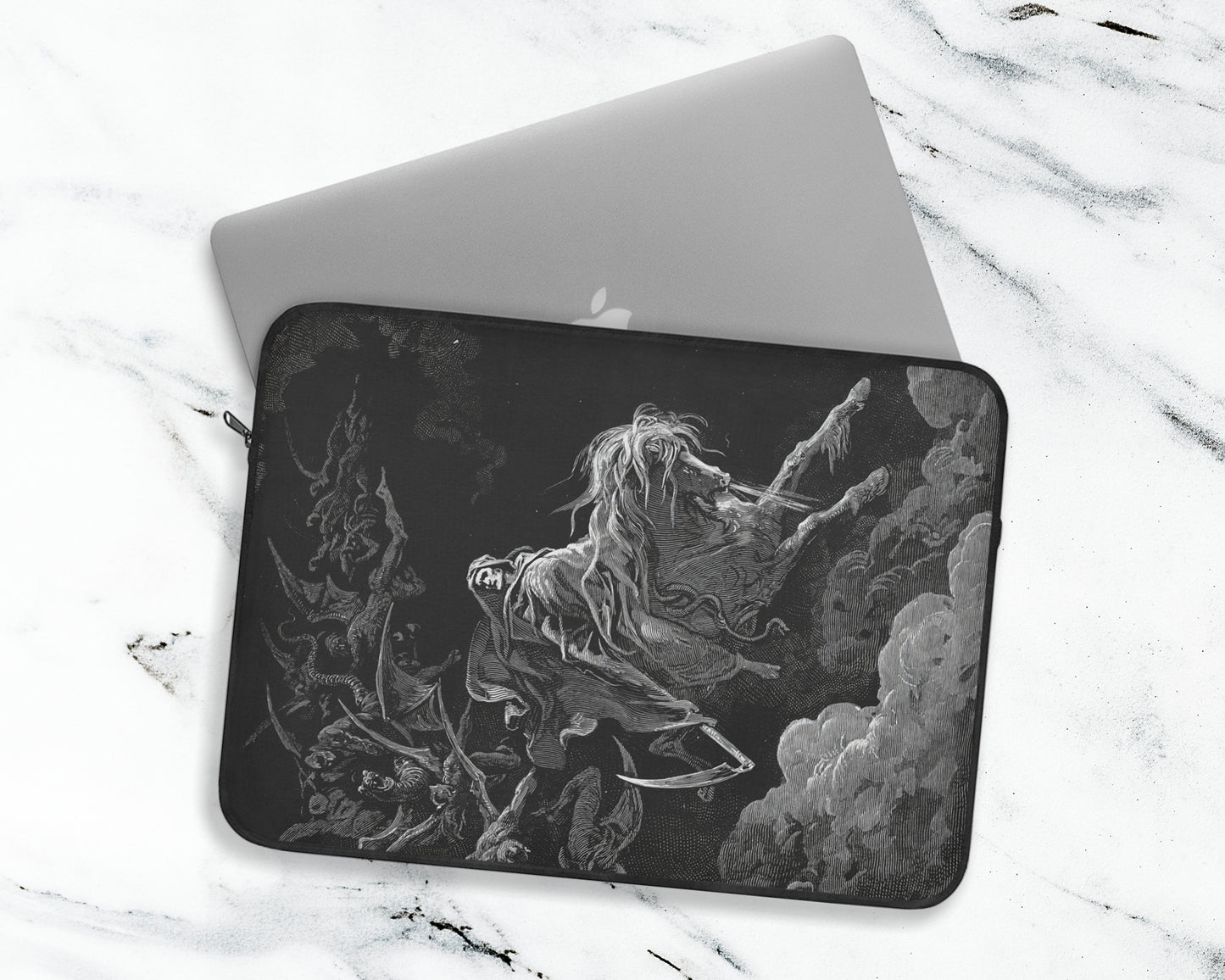Gustave Dore - The Vision of Death laptop sleeve