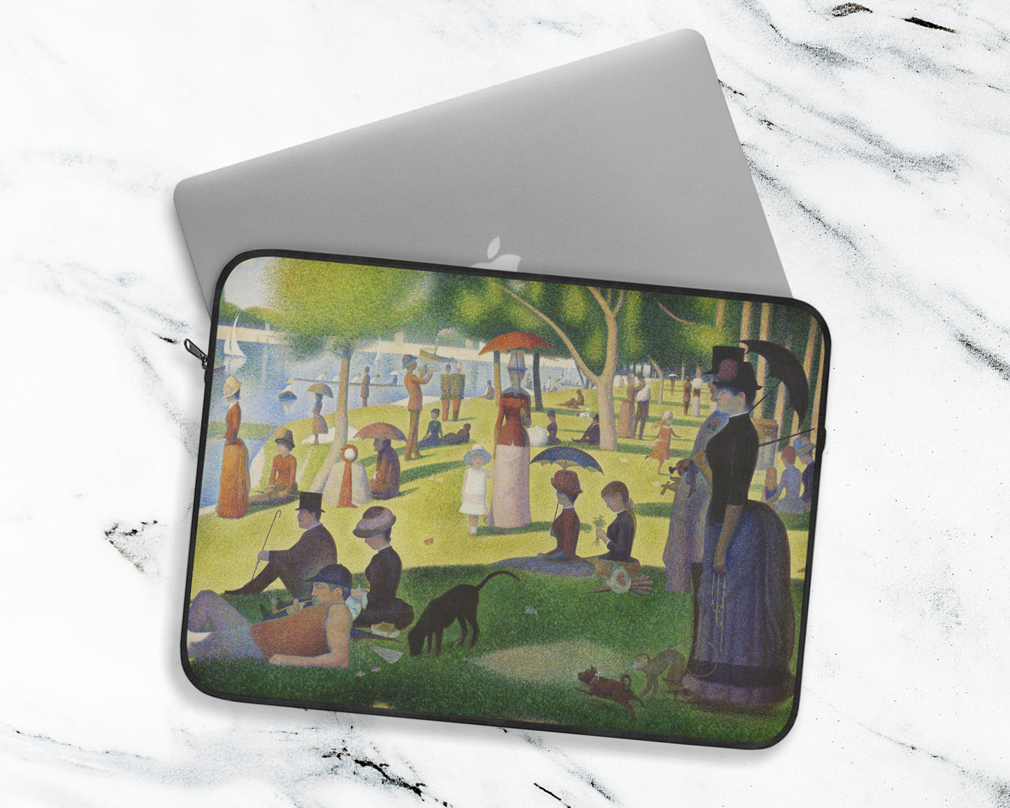 Georges Seurat - A Sunday on La Grande Jatte laptop sleeve