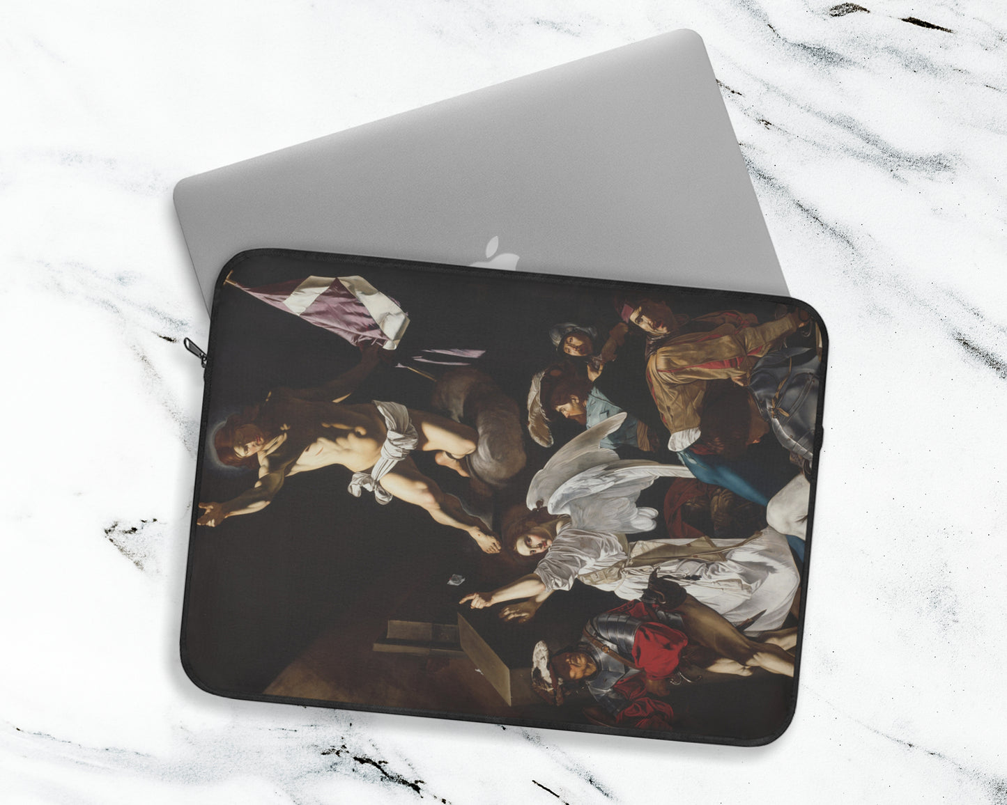 Cecco del Caravaggio - Resurrection laptop sleeve