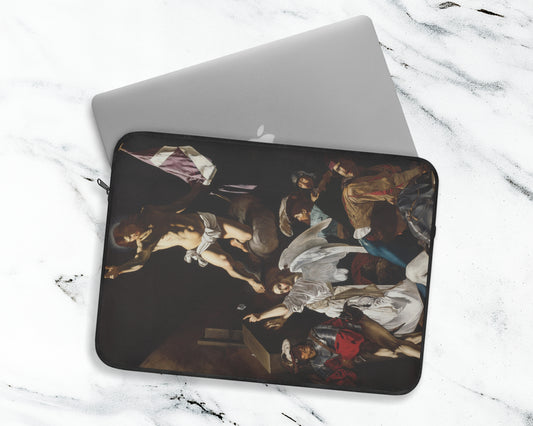 Cecco del Caravaggio - Resurrection laptop sleeve