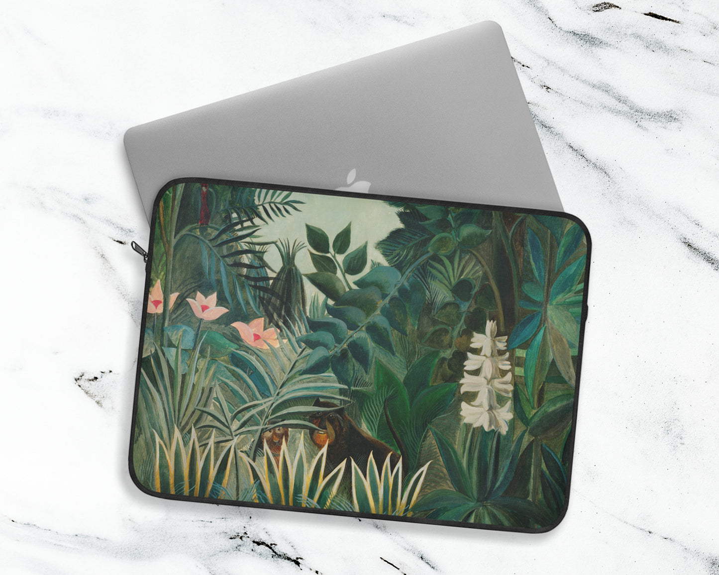 Henri Rousseau - The Equatorial Jungle laptop sleeve
