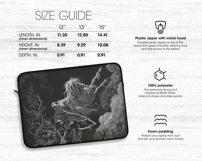 Gustave Dore - The Vision of Death laptop sleeve