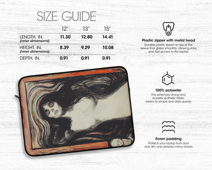 Edvard Munch - Madonna laptop sleeve