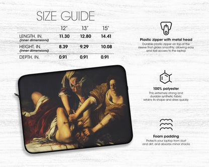 Artemisia Gentileschi - Judith Slaying Holofernes laptop sleeve