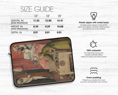 Hieronymus Bosch - Death and the Miser laptop sleeve