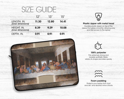 Leonardo Da Vinci - The Last Supper laptop sleeve