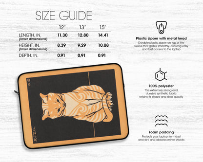 Julie de Graag - Sitting Cat laptop sleeve