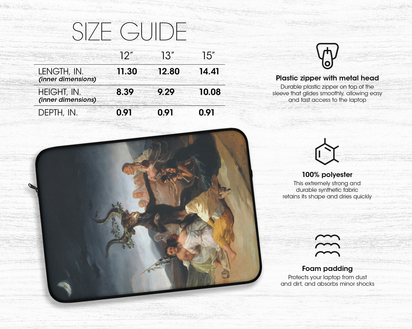 Francisco Goya - Witches' Sabbath laptop sleeve
