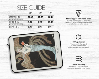 George Barbier - Sortilèges: Evening Dress, de Beer laptop sleeve