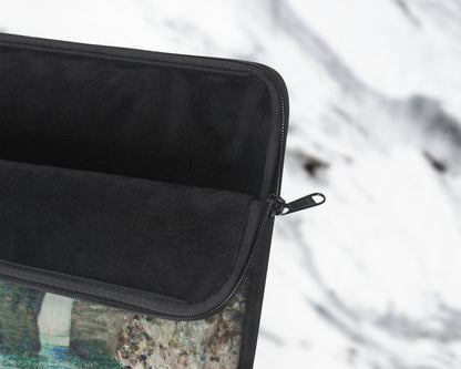 Claude Monet - Cliffs at Étretat laptop sleeve