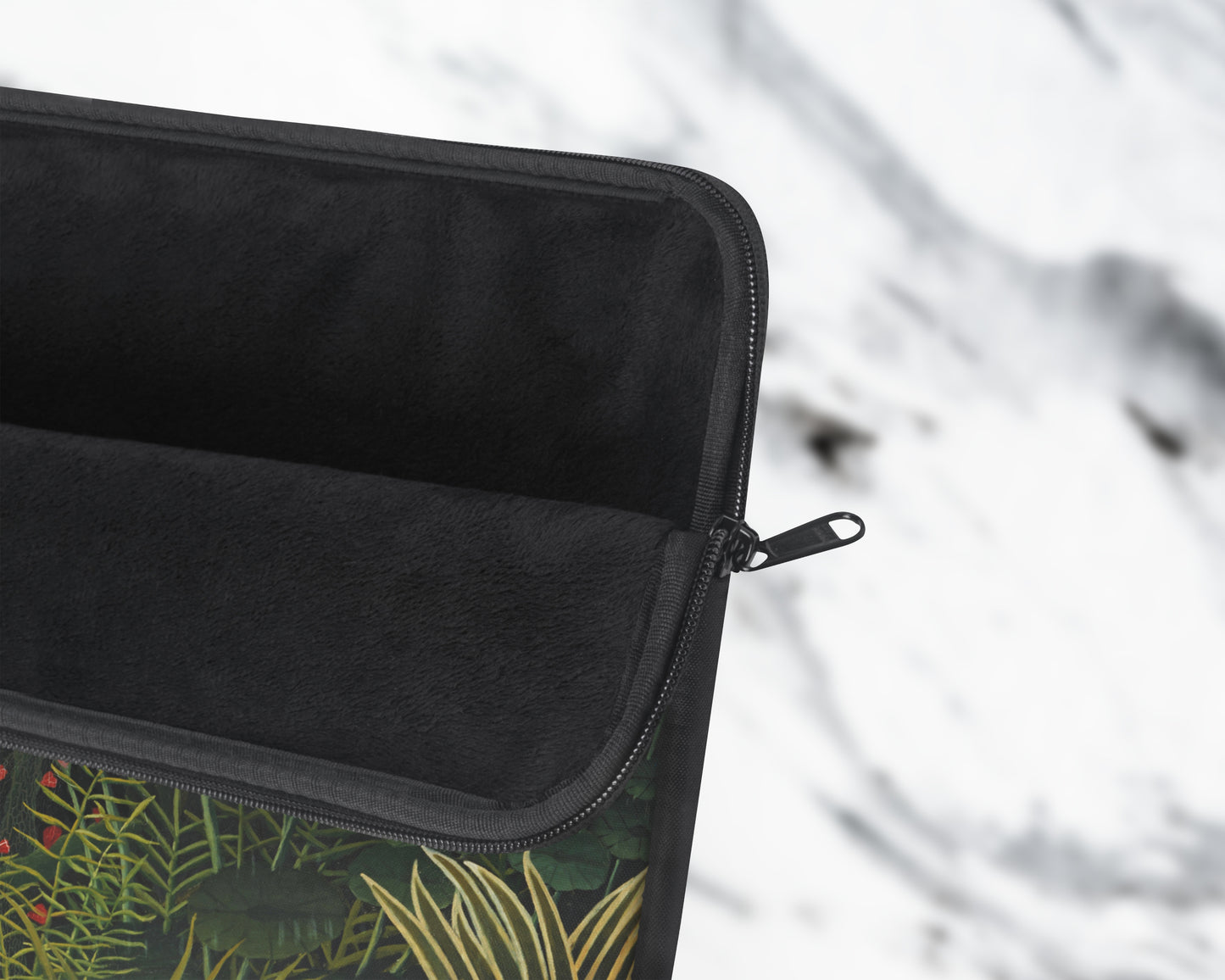 Henri Rousseau - Virgin Forest with Sunset laptop sleeve