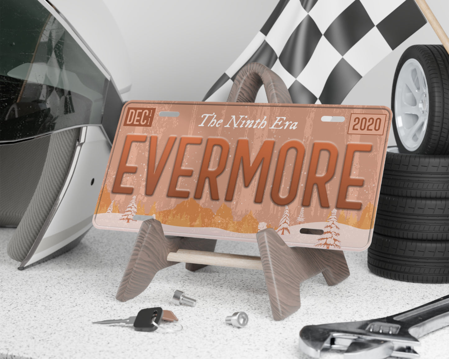 Evermore era license plate