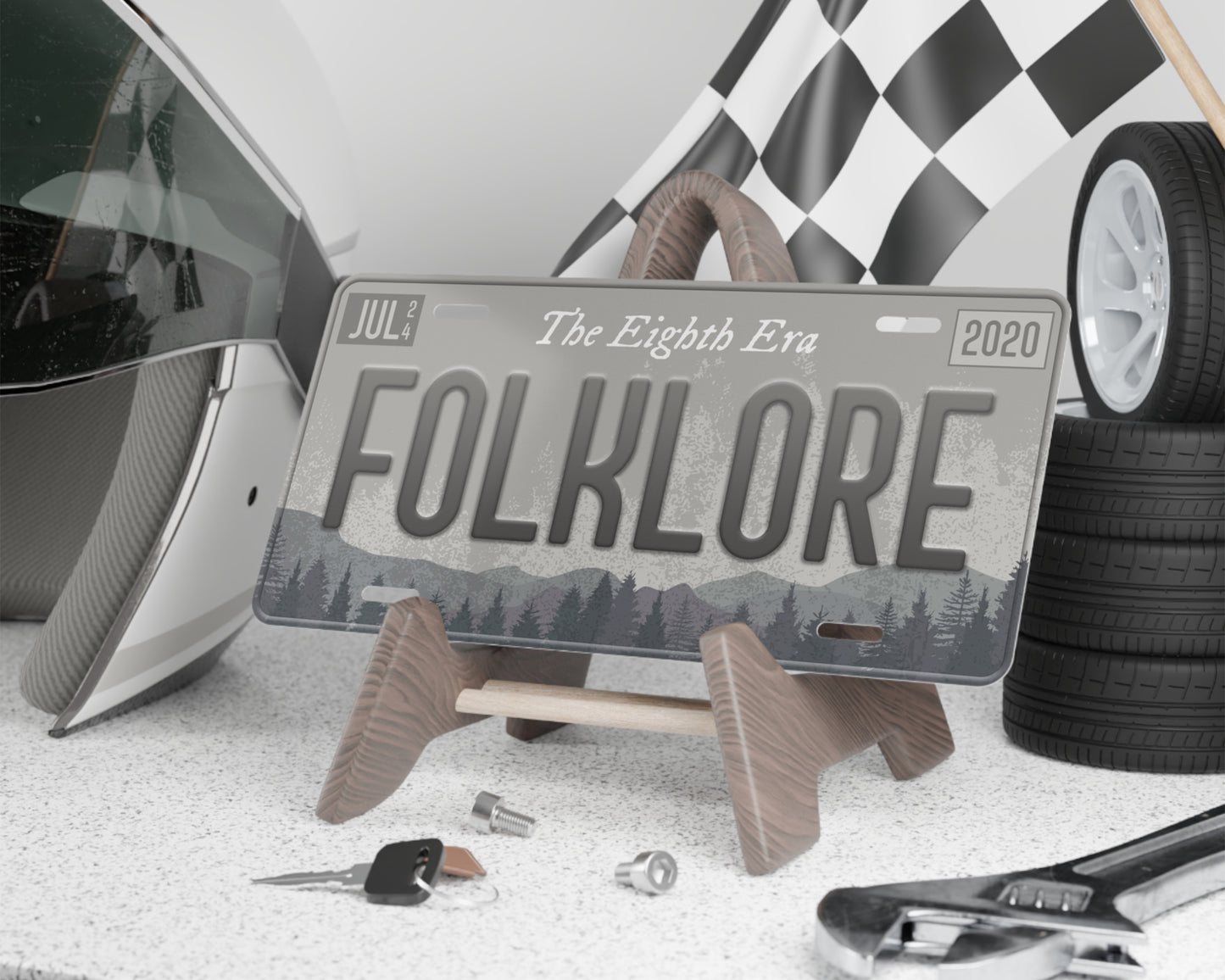 Folklore era license plate