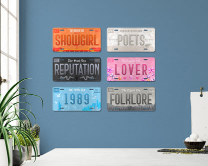 The Eras license plate