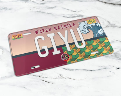 Set of the Hashira license plate