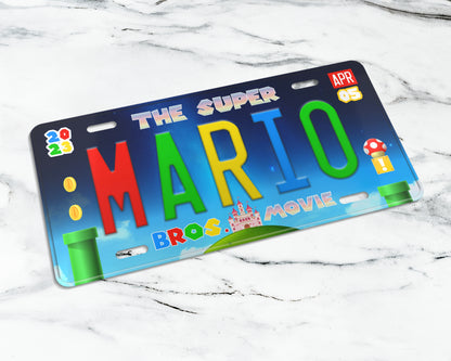 Mario Movie (2023) movie license plate