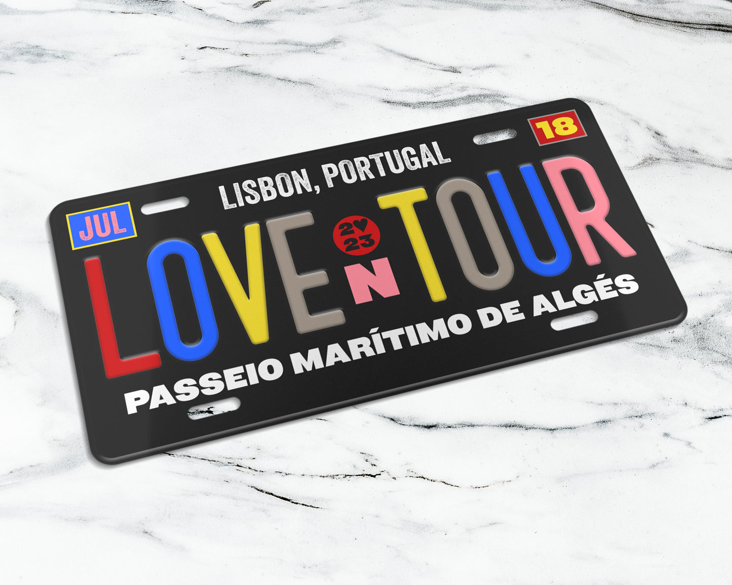 Love on Tour license plate