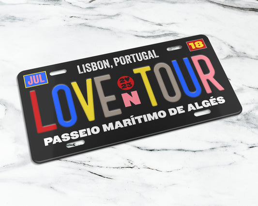 Love on Tour license plate