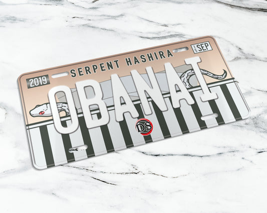 Obanai license plate