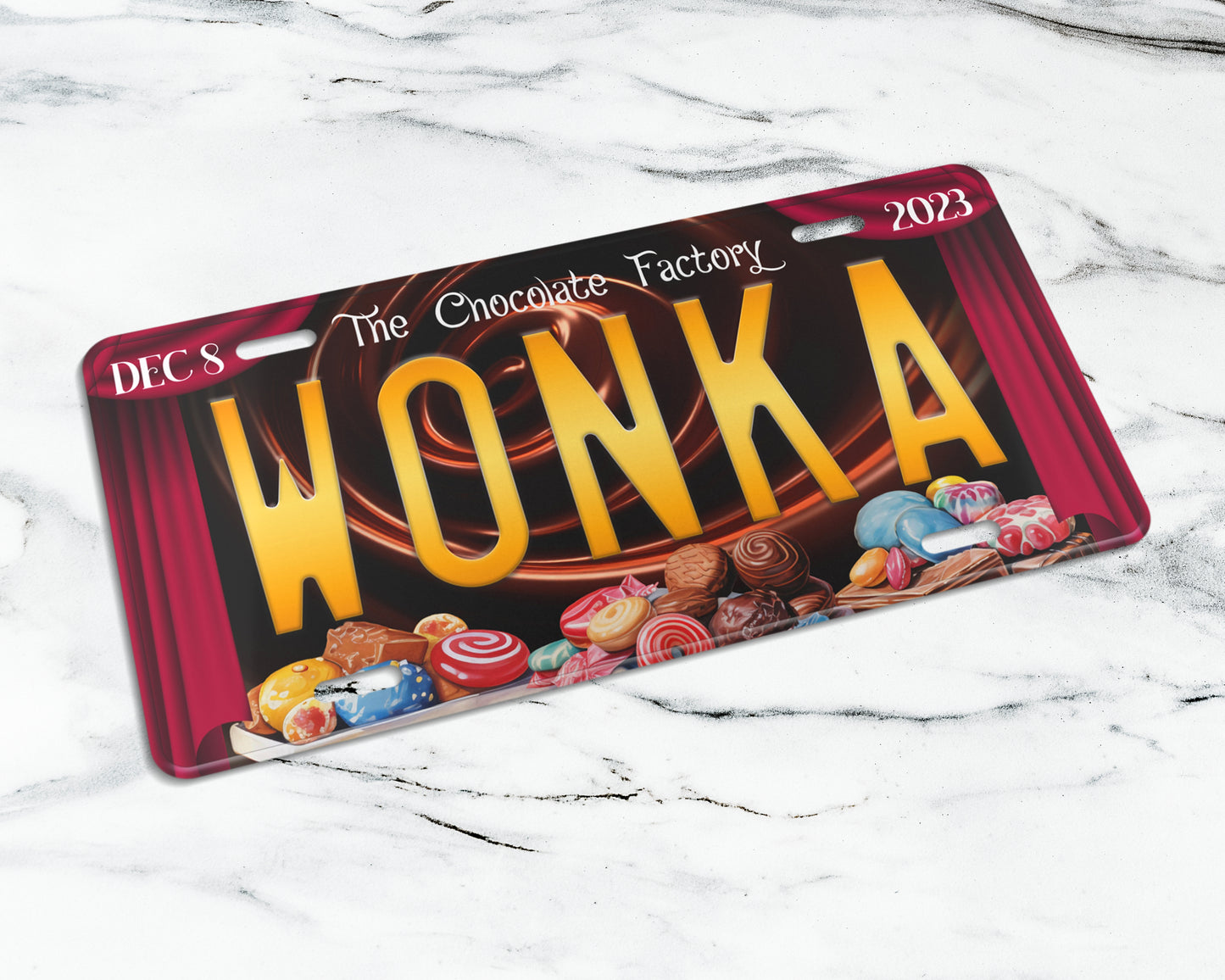 Wonka (2023) movie license plate