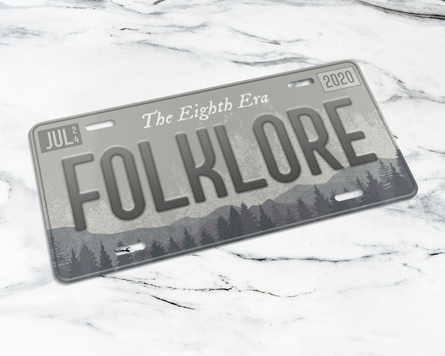 Folklore era license plate