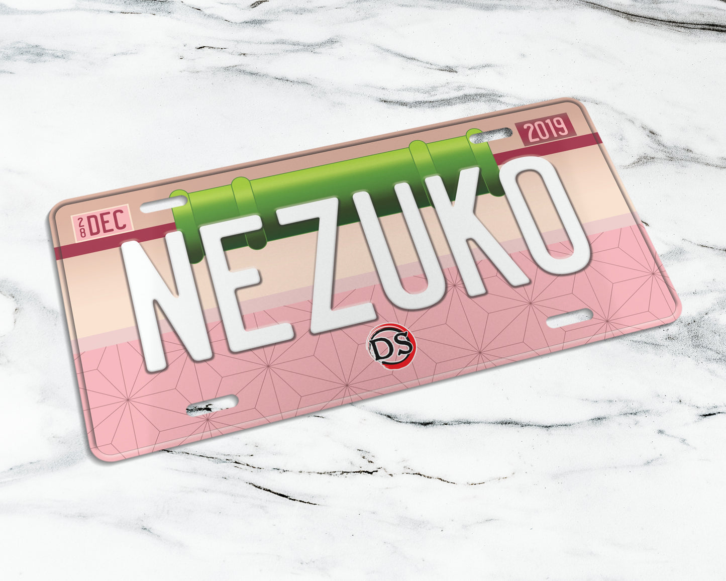 Set of anime characters license plate