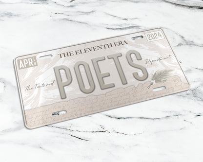 Tortured Poets era license plate