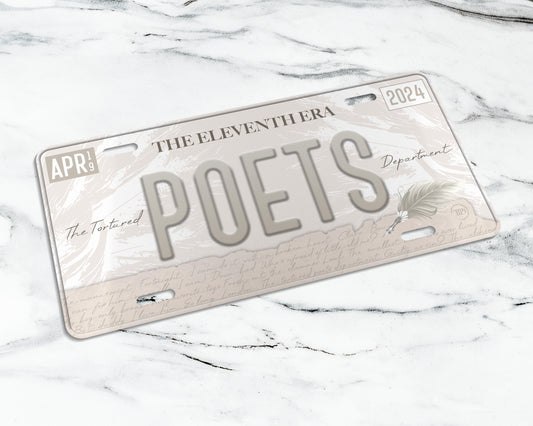 Tortured Poets era license plate