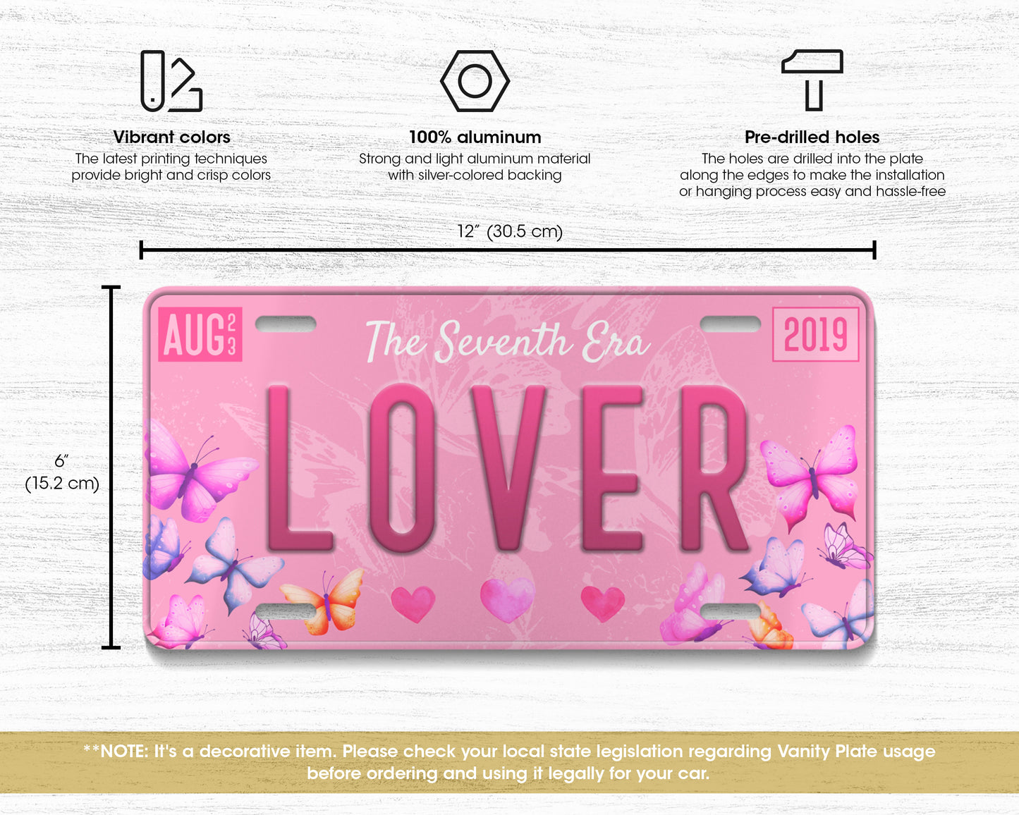 Lover era license plate