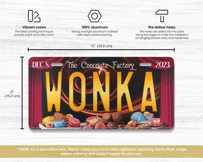 Wonka (2023) movie license plate