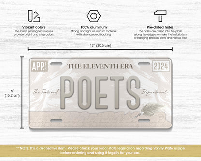 Tortured Poets era license plate