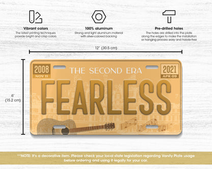 Fearless era license plate