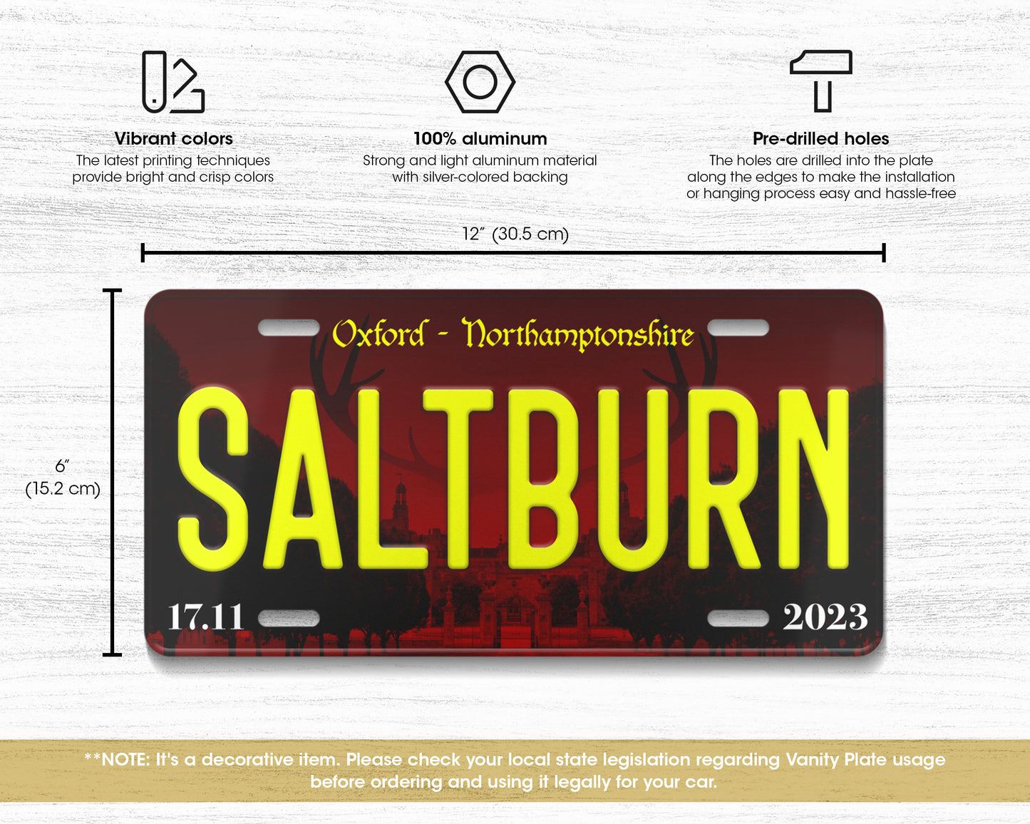 Saltburn (2023) movie license plate