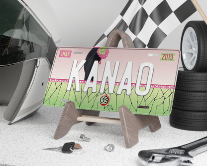Kanao license plate