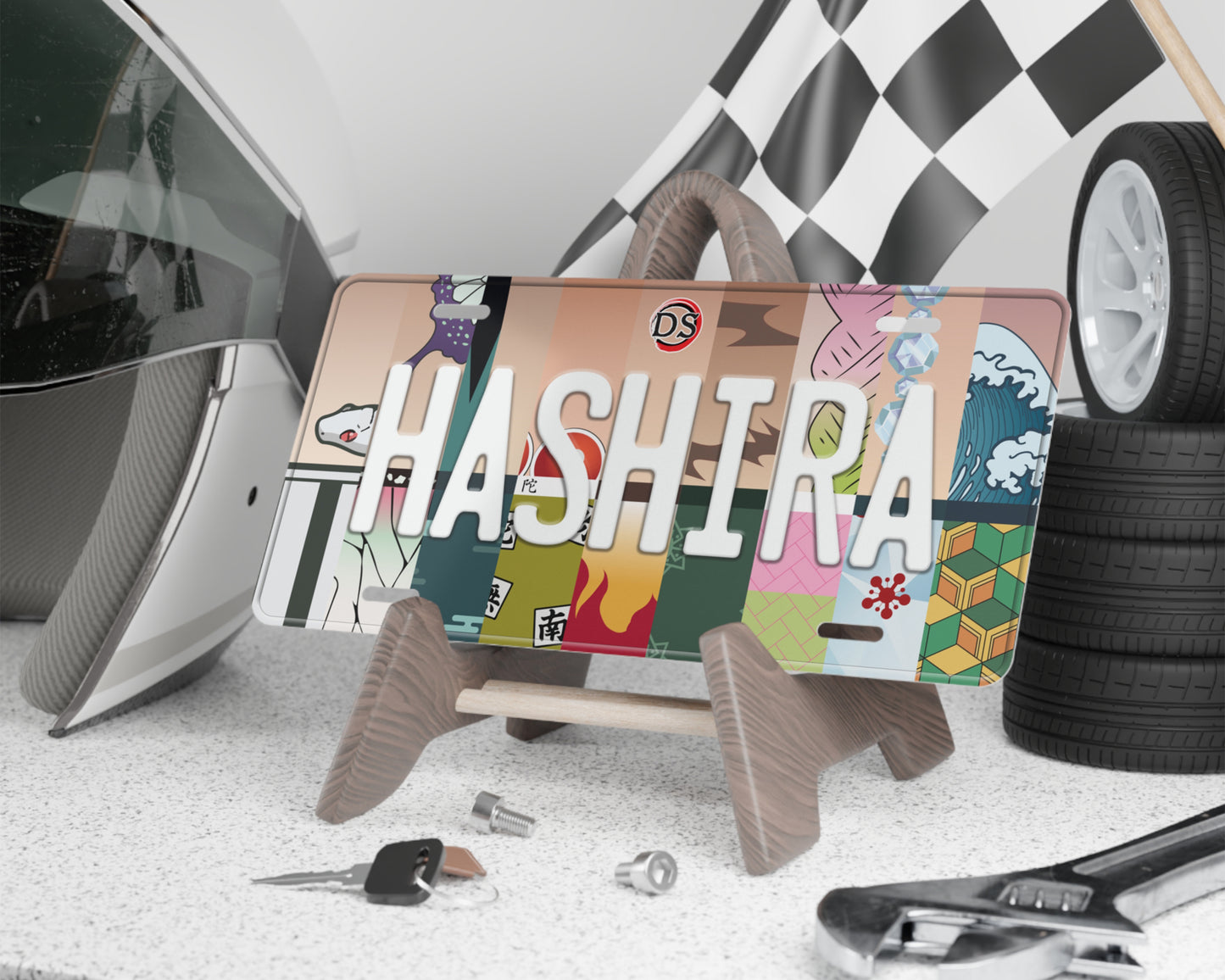 The Hashira license plate