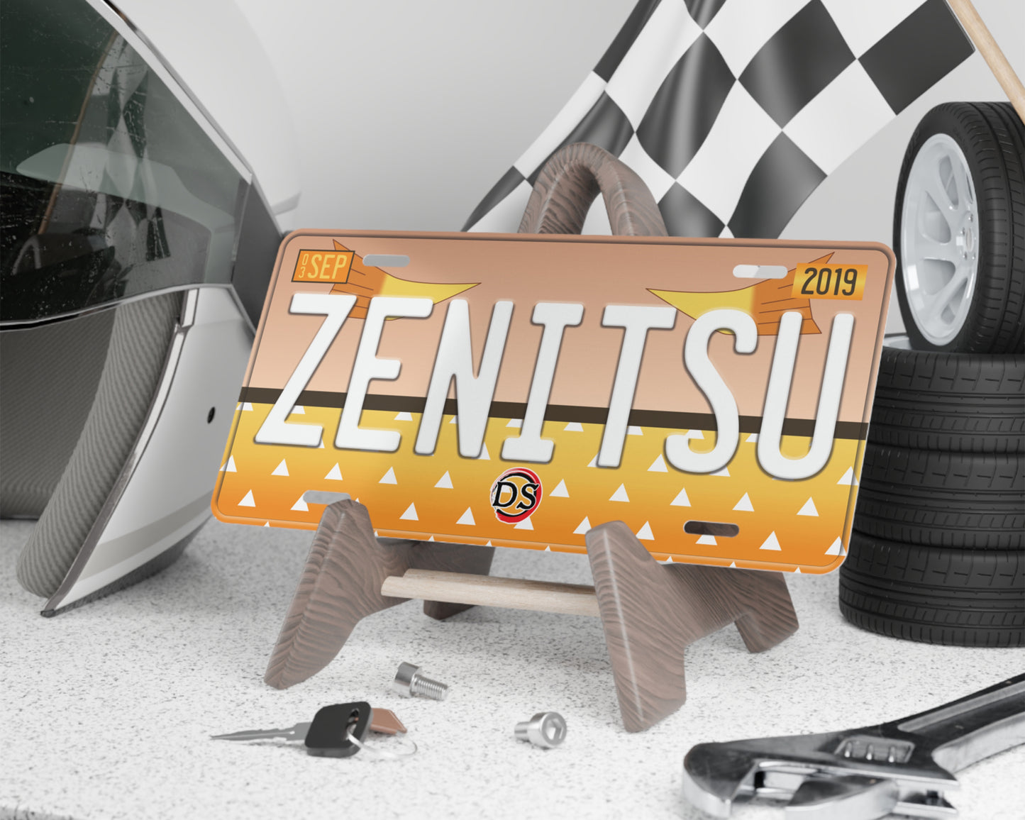 Zenitsu license plate