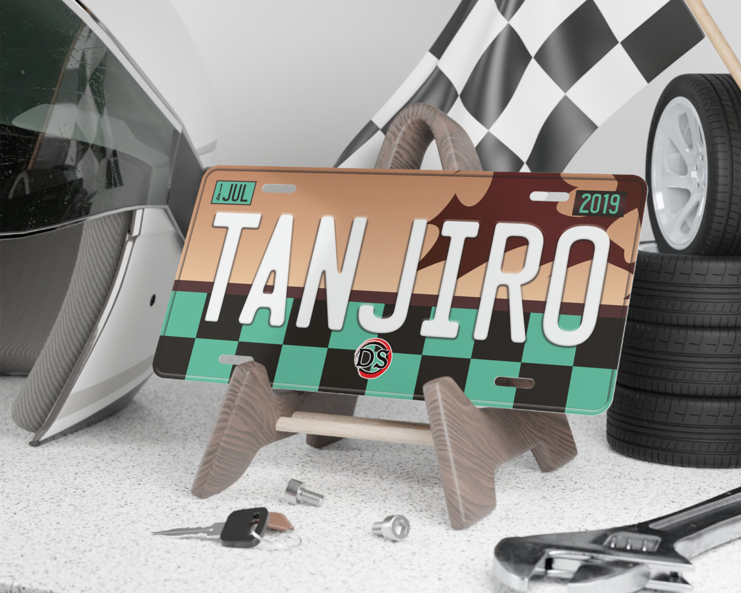Tanjiro license plate