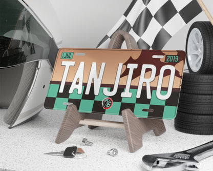 Tanjiro license plate