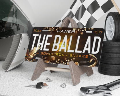 Ballad of Songbirds & Snakes (2023) movie license plate