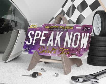 Speak Now World Tour license plate