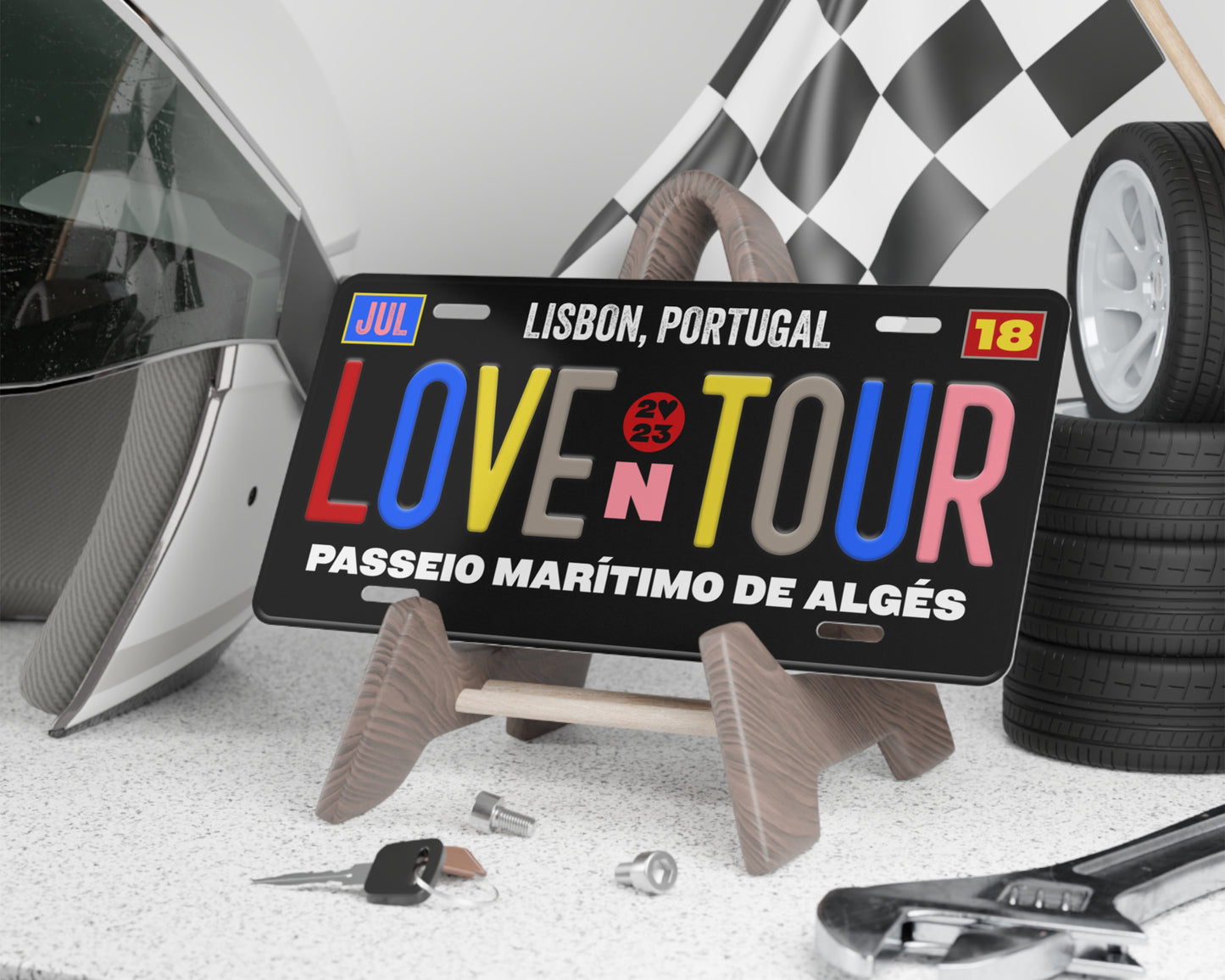 Love on Tour license plate