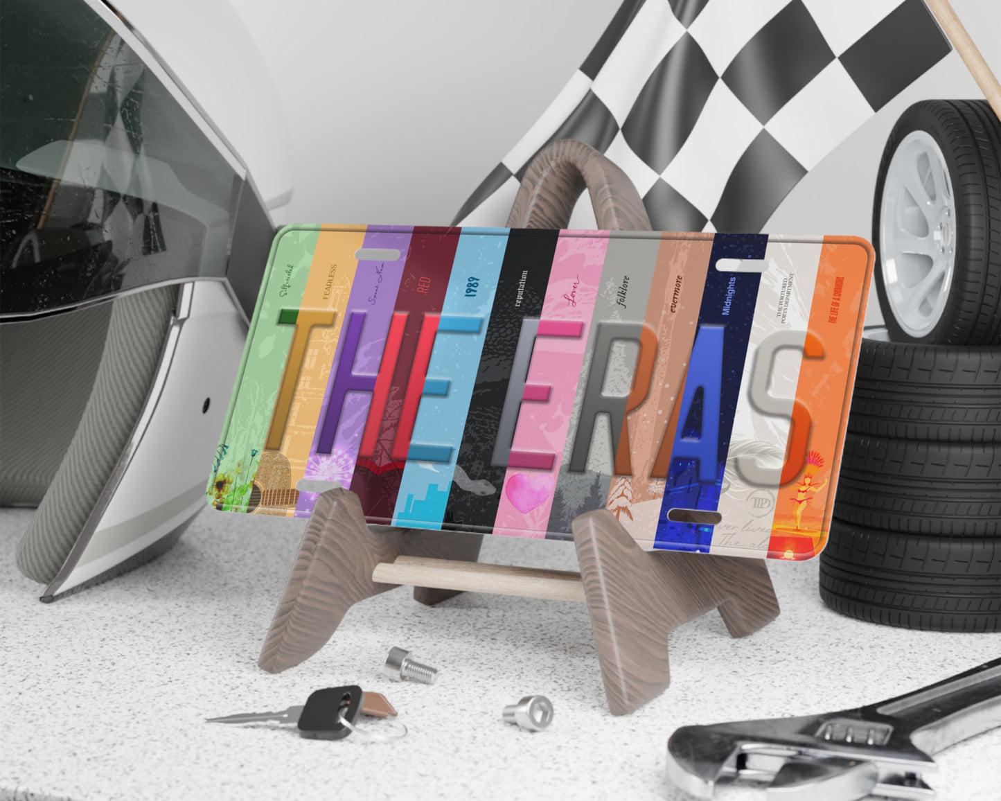 The Eras license plate