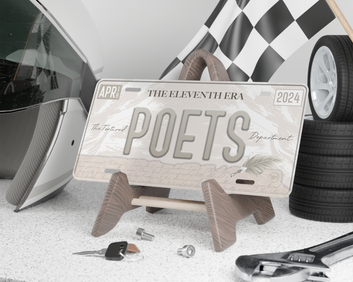 Tortured Poets era license plate