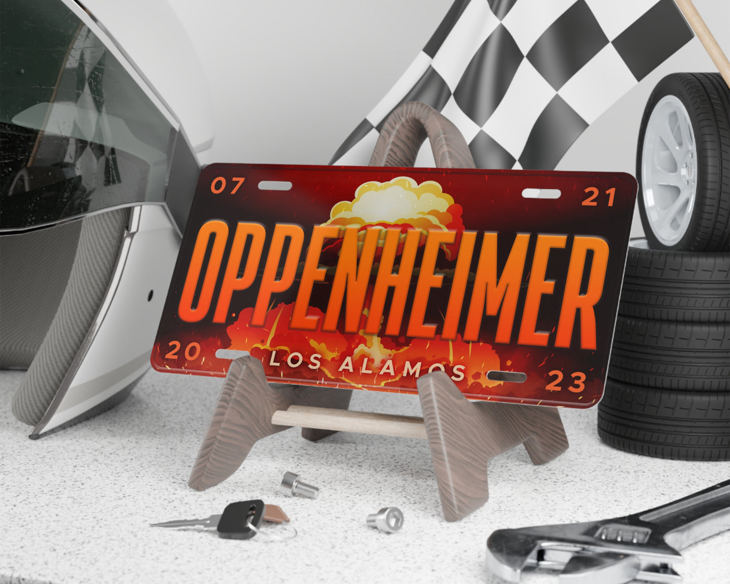 Oppenheimer (2023) movie license plate